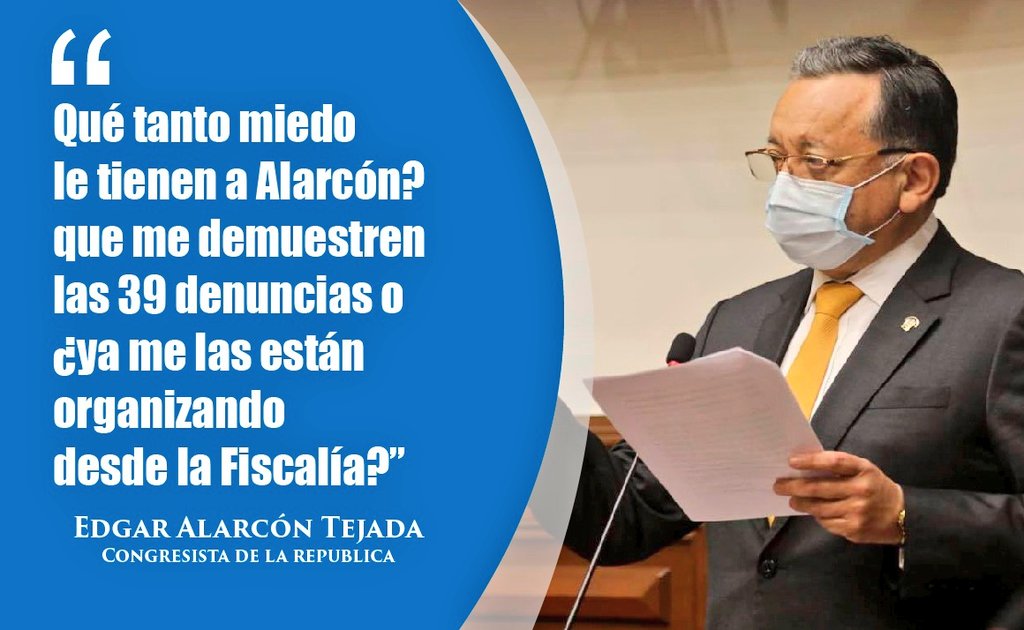 EdgarAlarconT's tweet photo. Se repite la historia de Chinchero, los mismos actores, las mismas bancadas y los mismos medios periodísticos, pero siempre con el mismo objetivo, tapar el mensaje y eliminar al mensajero. https://t.co/6IomFwu3eV