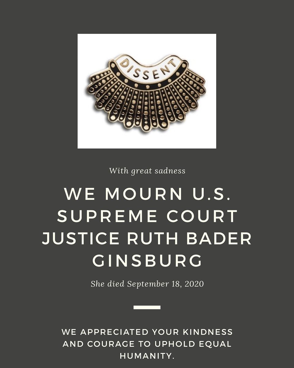Now, we must rise up and overcome.
#rbg  #notoriousrbg  #womenleaders