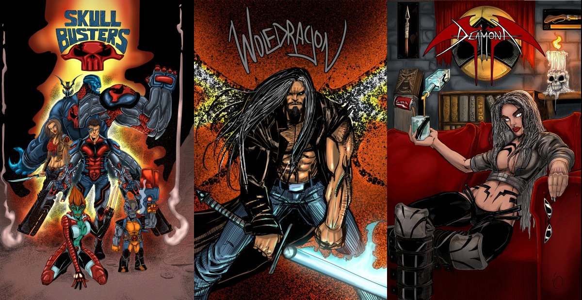 Simon_Pothier's tweet photo. @RedlabelComics projects ;) 🤘#TFTN #NATtheMERC #HELLZONE #SKULLBUSTERS #WOLFDRAGON #DEAMONA #4theFANS #Fans1st #Comics #manga #CG #Indiecomics
TALES FROM THE NATVERSE, NOW available on @Indiegogo https://t.co/RVxK6BhsKC https://t.co/XHDhOjg92l