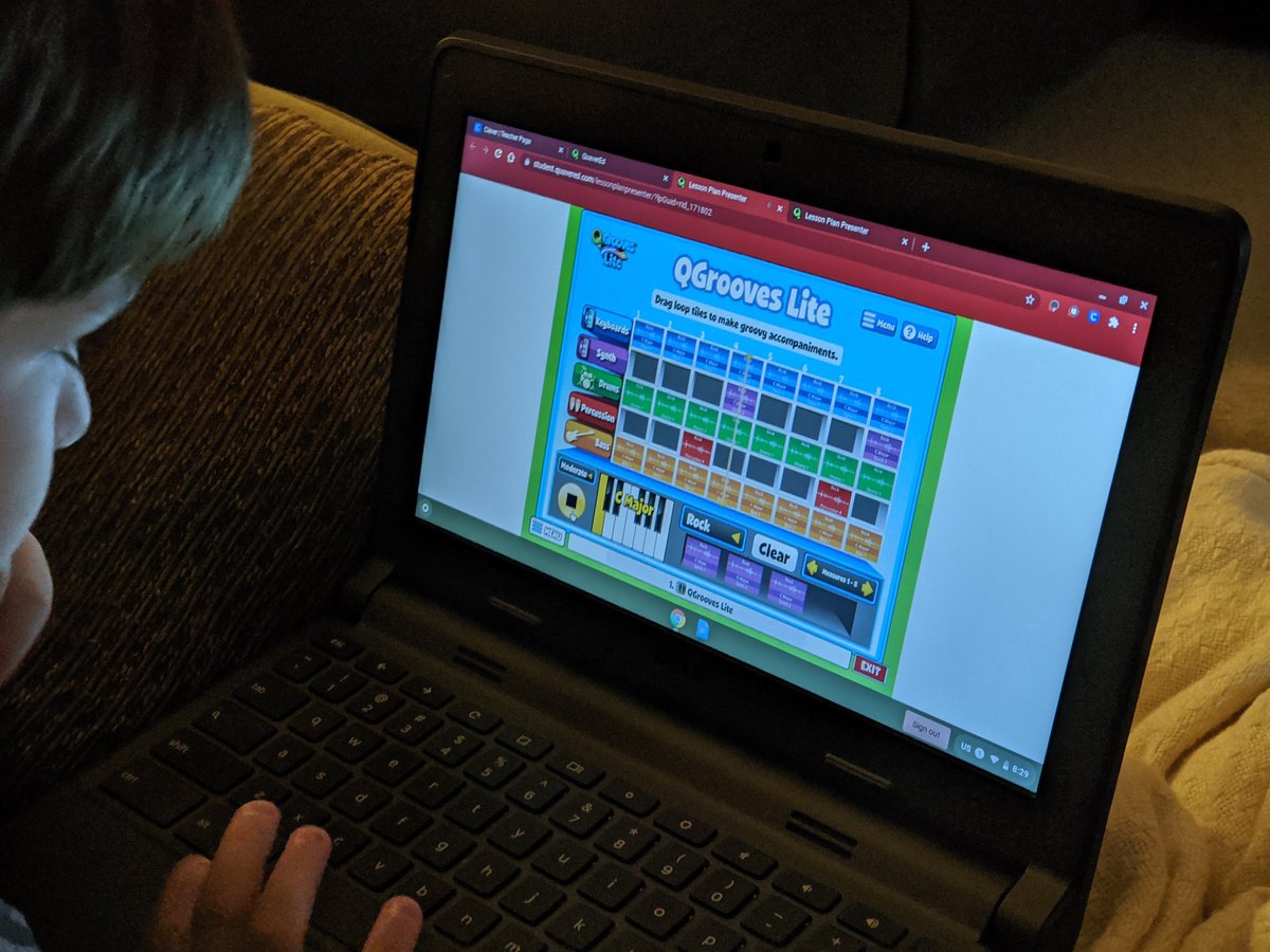 Experimenting with sounds and composing masterpieces on a Friday night. Thank you <a href="/POCESMUSIC/">Poca Music</a> for sharing your love of all things music. Clearly it's infectious!