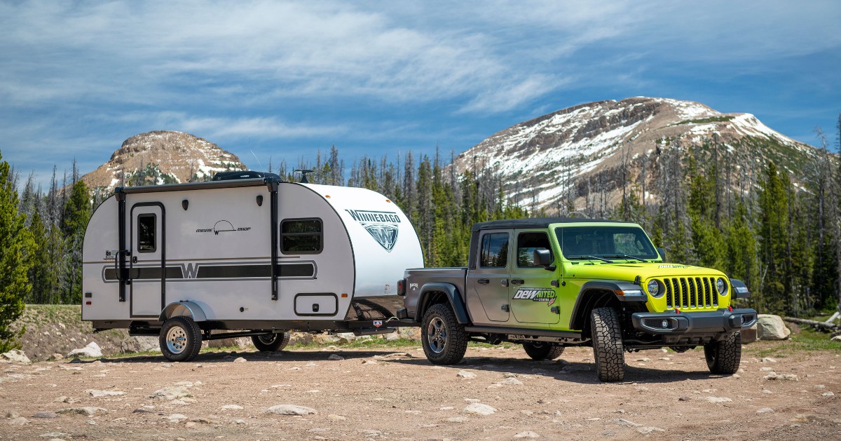 Congratulation to Brad S. from Montpelier, ID!🎉 He is the lucky  winner of the DEWnited States Jeep Gladiator Rubicon and Winnebago Camper! 

We are still working on the giveaway video, so stay tuned to see the hand-off!