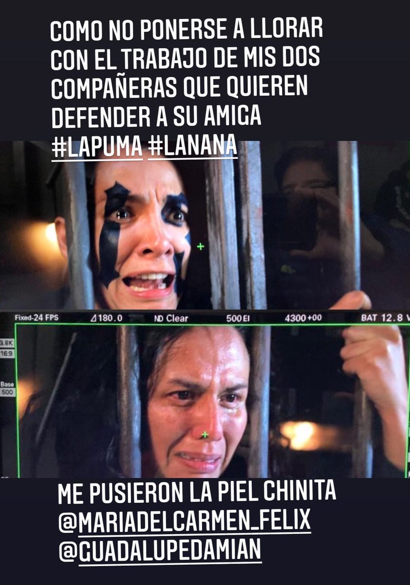 TeamFerCastillo's tweet photo. vía IG Stories @FernandaCGA
・・・
«Como no ponerse a llorar con el trabajo de mis dos compañeras que quieren defender a su amiga, #LaPuma #LaNana.. Me pusieron la piel chinita @_MCFelix_ @guas_damian»
¡¡De pie para 3 enormes actrices 👏🏻♥️👏🏻♥️👏🏻!!
@EnemigoTLMD #EnemigoÍntimo2 https://t.co/Rwrv0PBLIF