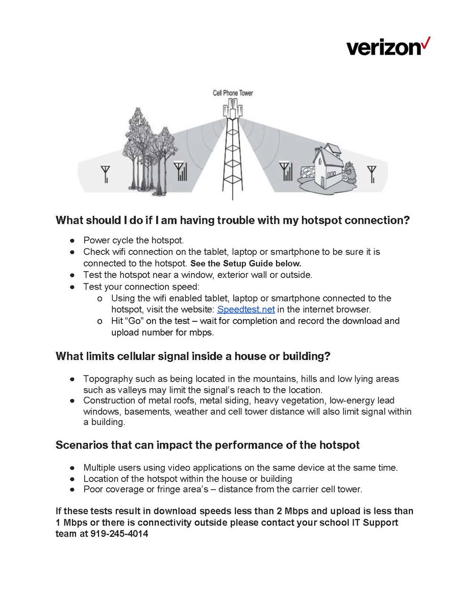 OrangeCoSchools's tweet image. What should I do if I am having trouble with my hotspot connection?