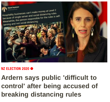 TheWalternate's tweet photo. Be honest, who would have guessed that Jacinda would blame the public for something rather than accepting that she was the one at fault.
#AlwaysSomeoneElse
#NZPOL https://t.co/6UbjT2temP