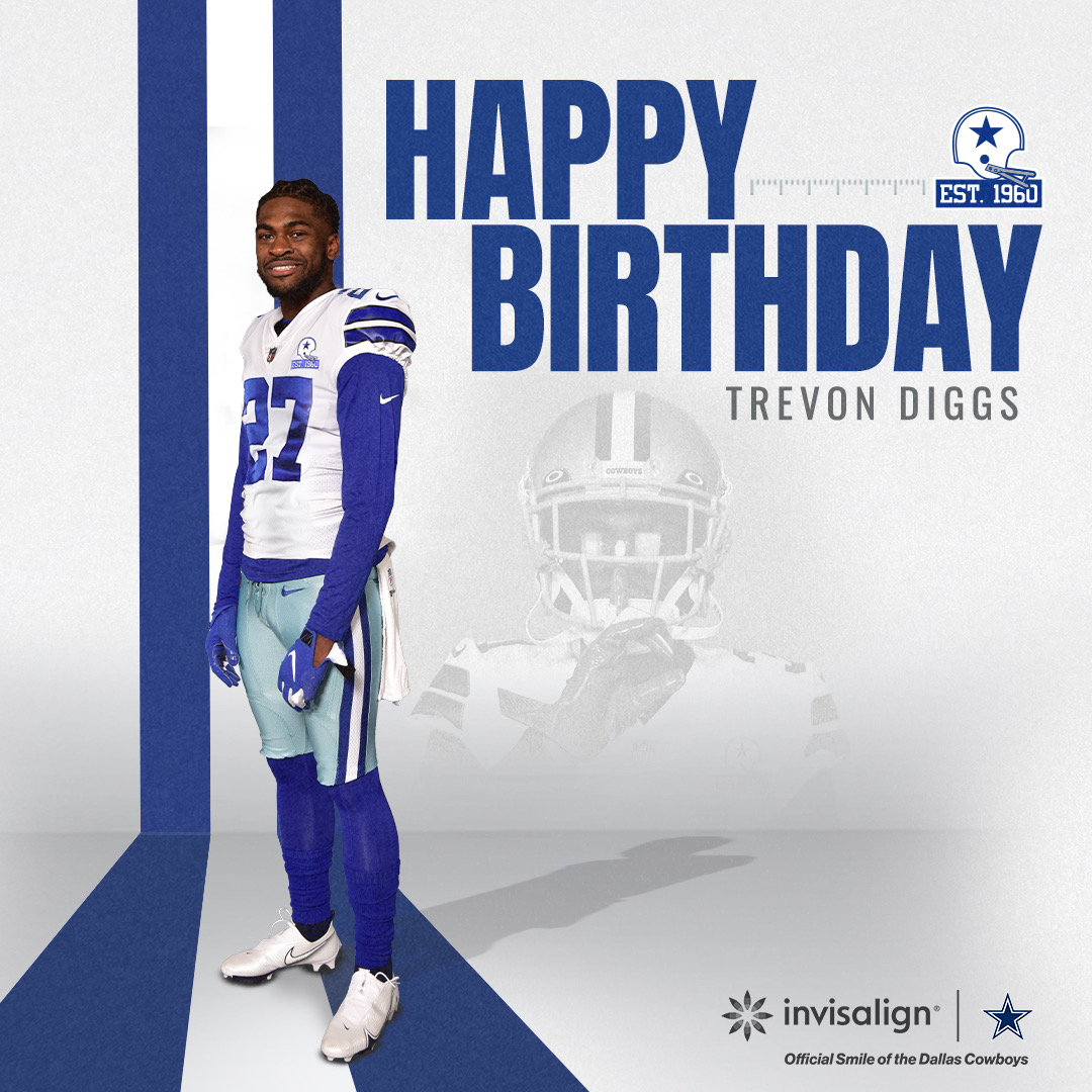 dallascowboys's tweet photo. RT to wish @TrevonDiggs a happy birthday! 🌟 https://t.co/bKx1RIJQCH