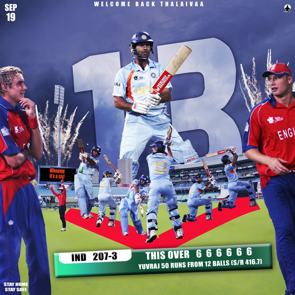 YuviRahul012's tweet photo. #13YearsOf6Sixes https://t.co/dOBC8kvvsu