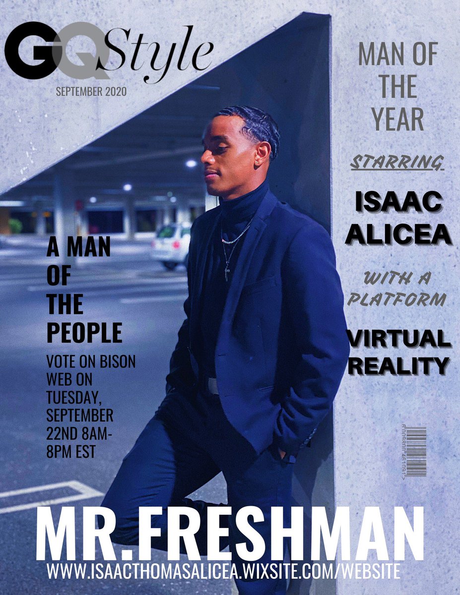 OfficialAlicea's tweet photo. Shoutout to @GQStyle for recognizing real 🤩 They know what's up... VOTE FOR ISAAC ALICEA FOR MR.FRESHMAN ‼️Click the link in my bio to visit my website complete with information about me and a media gallery 😘 https://t.co/LWE8AGDHJR