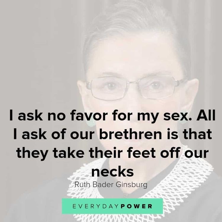 RIP. Thank you for being a role model for all us women out there. A true inspiration #RGBforever