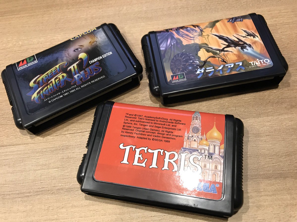 RgRDev's tweet photo. Cartridges that you won’t see in real world. ;) my own homebrewed physical carts.
#RetroGaming #retrogamer #segagensis #Genesis #megadrive #Tetris #dairus #StreetFighter https://t.co/6sUCcBYH2b