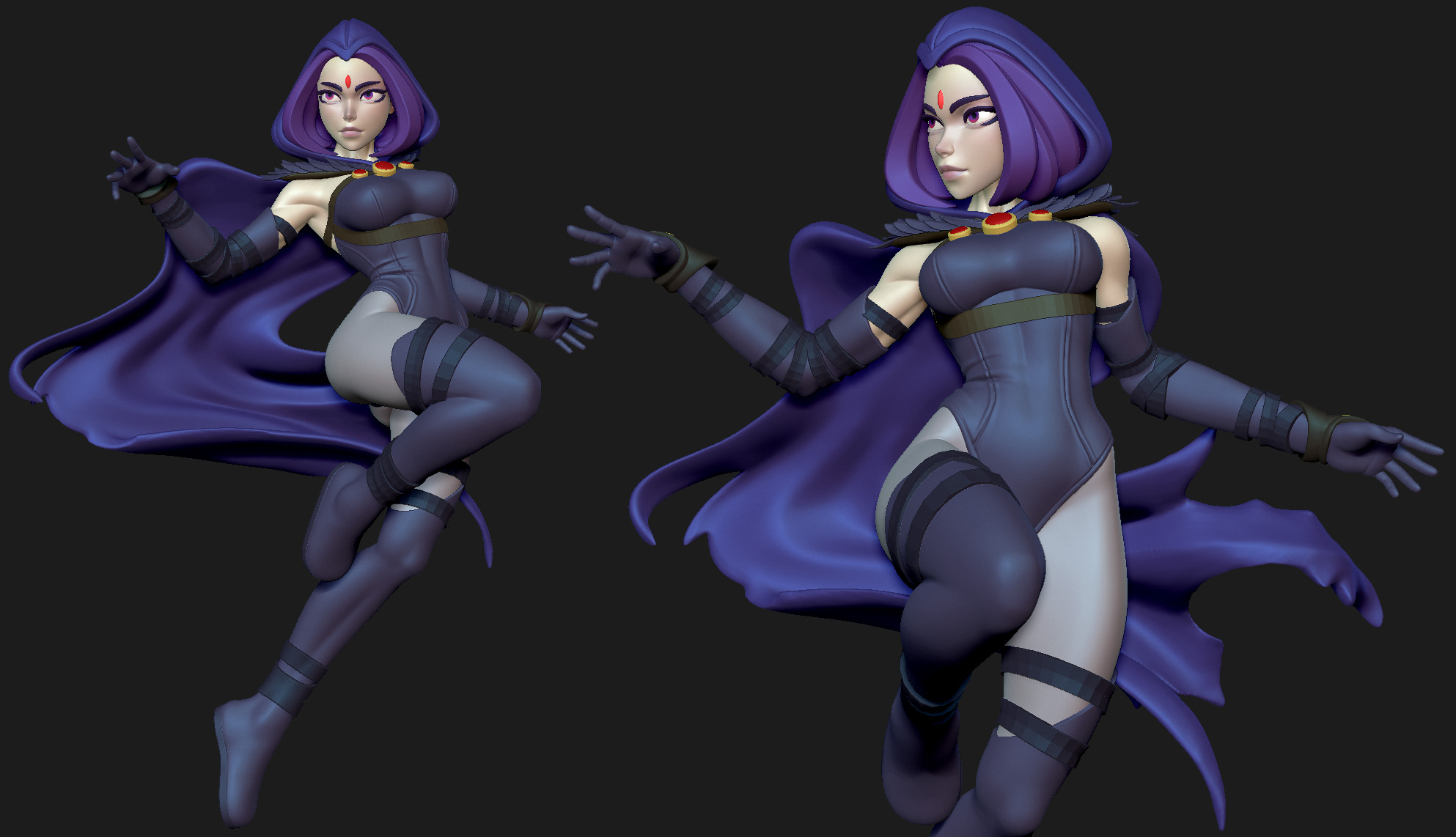 raven teen titans 3D Print Model