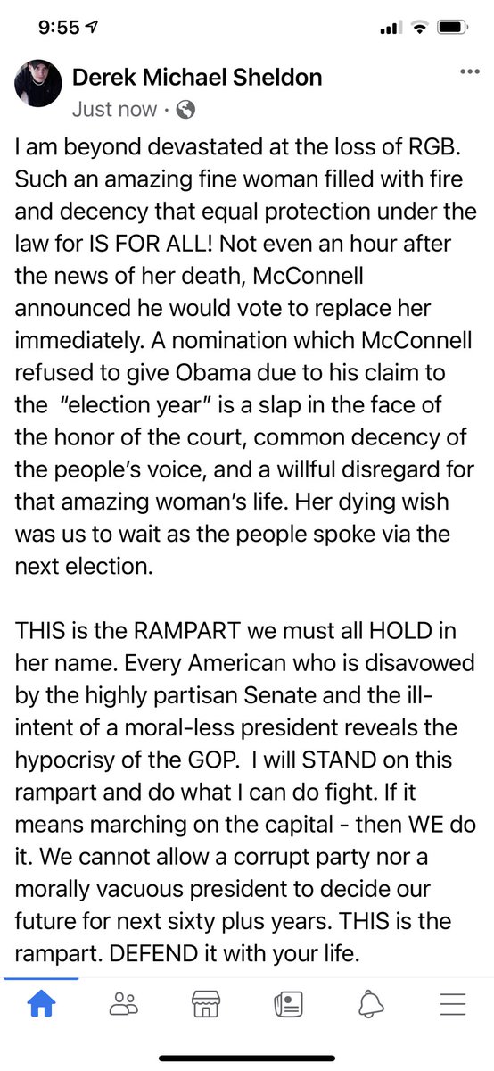 DerekSheldon's tweet image. Calling all true patriots to arms!! We must DEFEND her dying wish and and the honor and integrity of the court. #RGB #RIPRBG #RIPRuthBaderGinsburg #RuthBaderGinsberg #ginsburg #RIPRuthBaderGinsburg #MoscowMitch #Election2020