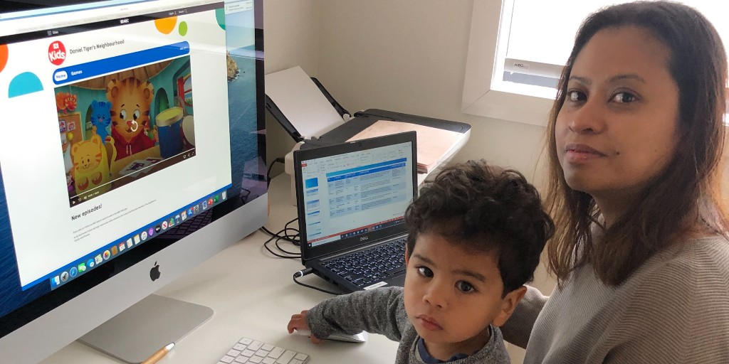 TCS_ANZ's tweet photo. Juggling timesheets and toddlers? Our Talent Engagement Manager, Anne Gammit explains how you can ace the art of balancing small children and work at home: https://t.co/UHOH1xWehT #LifeAtTCS #TCSTogether https://t.co/8Aens8nraZ