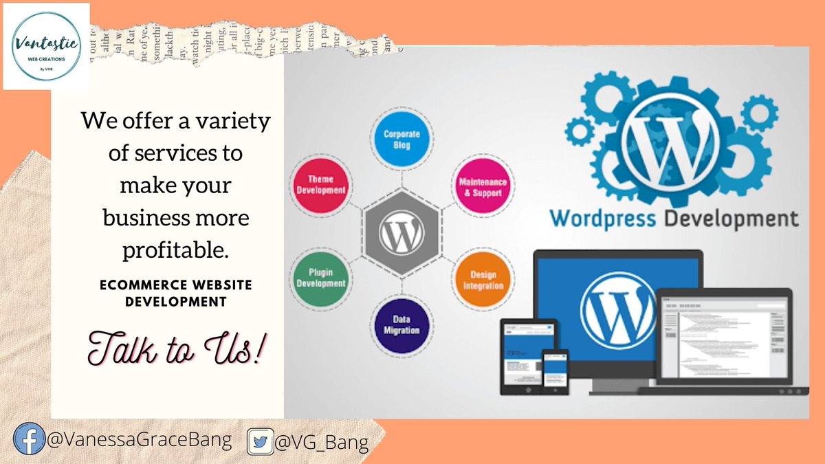VG_Bang's tweet image. We have a team of web developers who focuses on making an online platform for business owners and customers to have a convenient transaction. We had done a lot of eCommerce websites for online business. Talk to us now and we had the right solution for you!
#webdeveloper