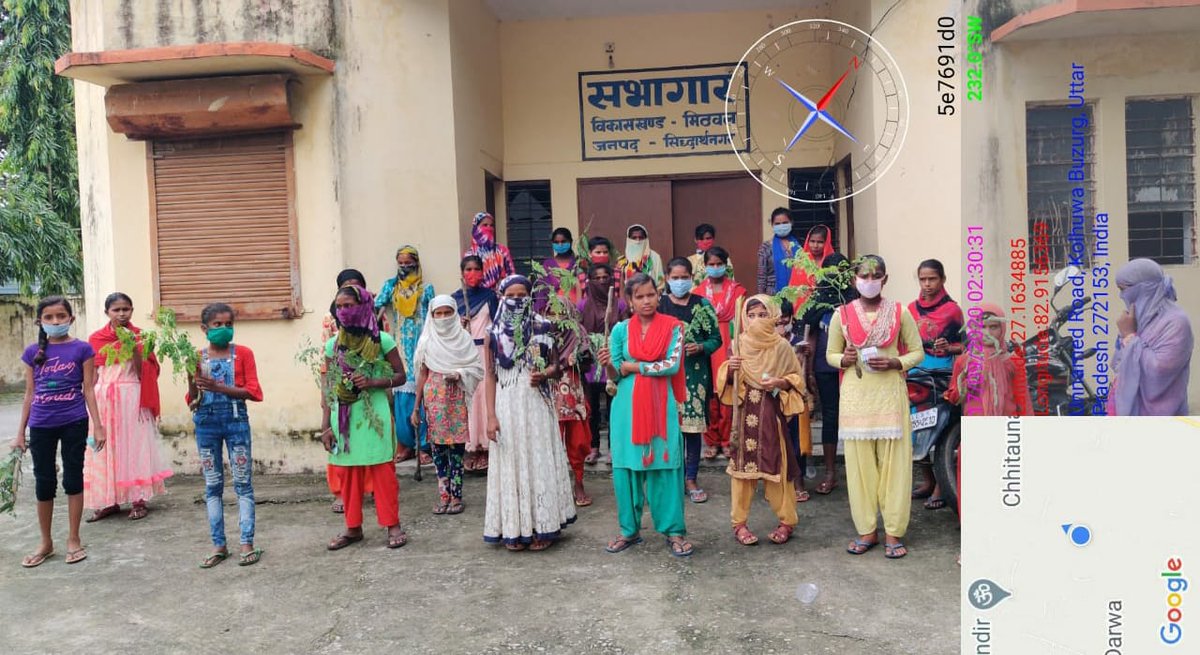 utpaldubey's tweet photo. #पोषणमाह 
जिला सिद्धार्थनगर में वीरांगना दल को प्रशिक्षण दिया जा रहा है, जिस दौरान सभी किशोरियों को स्वास्थ्य एवं पोषण की जानकारी दे सहजन का पौधा भेंट किया गया।
@dmsid1 
@Cdosid1
@DSiddarthnagar
@icds_up
#POSHANMaah2020
#PoshanAbhiyaan https://t.co/uSdVaqMX6f