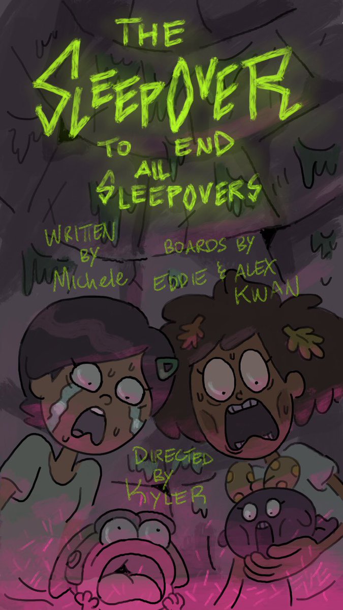 Radrappy's tweet image. Two new #amphibia episodes this week!  This marks the end of this current batch and is the midpoint of season 2.  Enjoy and please have a good weekend.  Boards by @EddiewestG, @ChunksTheMighty, @lunchbagmonster and @GreyAnnis!