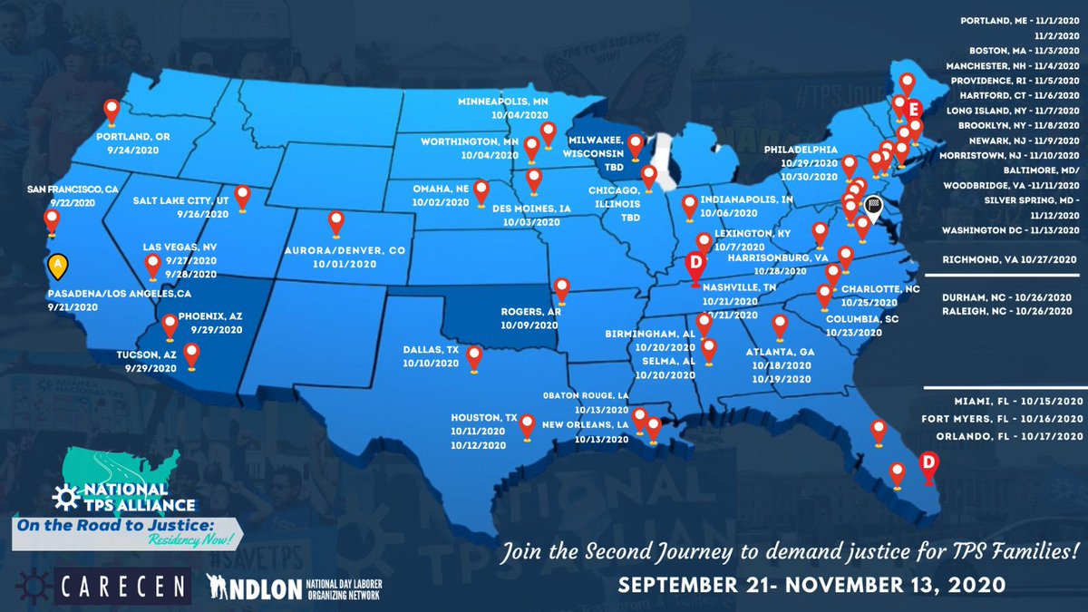 GrupoSarco's tweet photo. The bus famously known as “La Libertad” will be traveling to a city near you. Join us as @TPS_Alliance holders travel across the country to uplift their demands for permanent residency
#SarCo
#Road2JusticeTPS #TPSJustice #ResidencyNow #TimeforPermanentStatus https://t.co/DQkD40udtQ