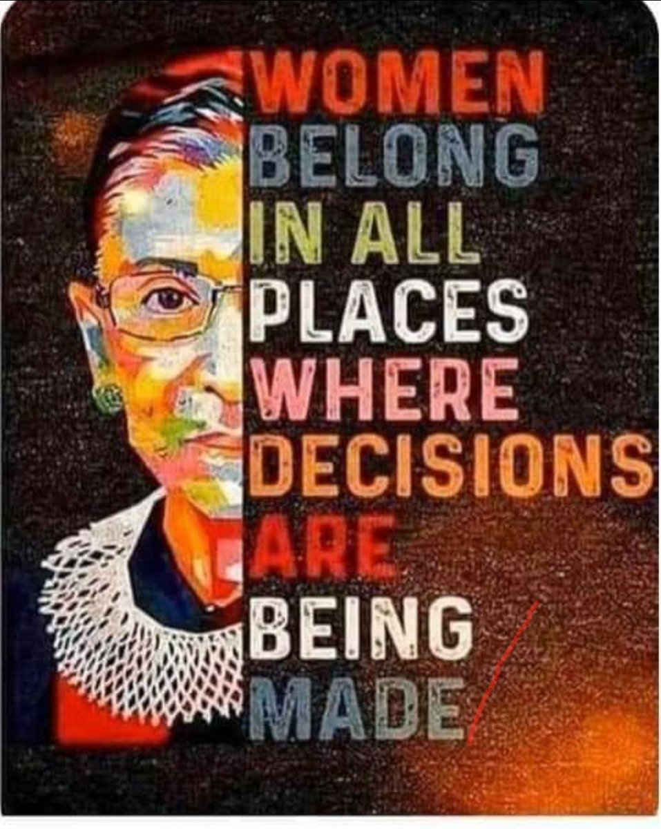 R_E_Danna's tweet photo. The trail was blazed and this fight has only begun. ✊ #RBG #SeatAtTheTable #VoiceAtTheTable https://t.co/dX574mu7E5