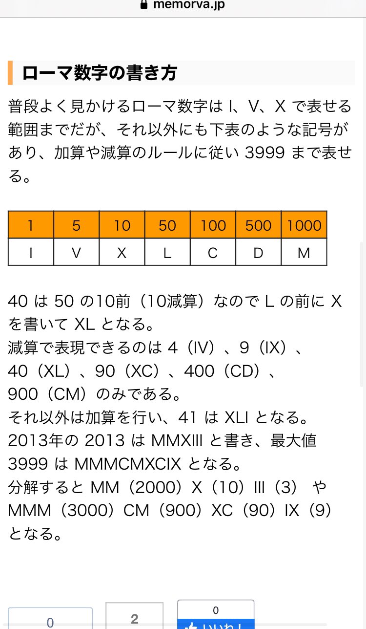 Treacherousアボカド V Twitter ローマ数字の書き方 覚え方 Ivとvi Ixとxi T Co Efuhvvcxpr なるほど よし みんなで覚えよう T Co 5nkaqzpn8n Twitter