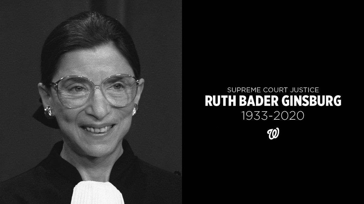 Nationals's tweet image. What an impressive person.

What an enormous legacy.

Justice Ruth Bader Ginsburg lived a monumental life.
