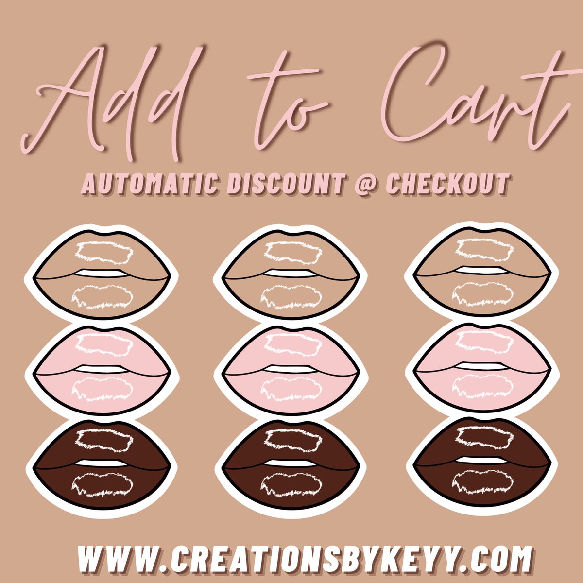 creationsbykeyy's tweet photo. Add a minimum of $10 to your cart &amp; receive an automatic discount. 🤍

Even items already discounted will be additionally discounted! https://t.co/nSsx0Vr03i