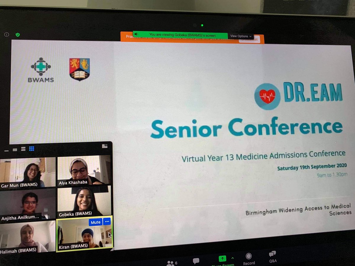DR.EAM Senior (Day 2) our #virtual conference for aspiring medics is now underway! 🥳 

We have an incredible line-up of speakers &amp; workshops for our Year 13s attending today from Surgery to Medical Ethics, a Doctor Q&amp;A Panel, BMAT Advice! And much more... 🤯

#digitaloutreach