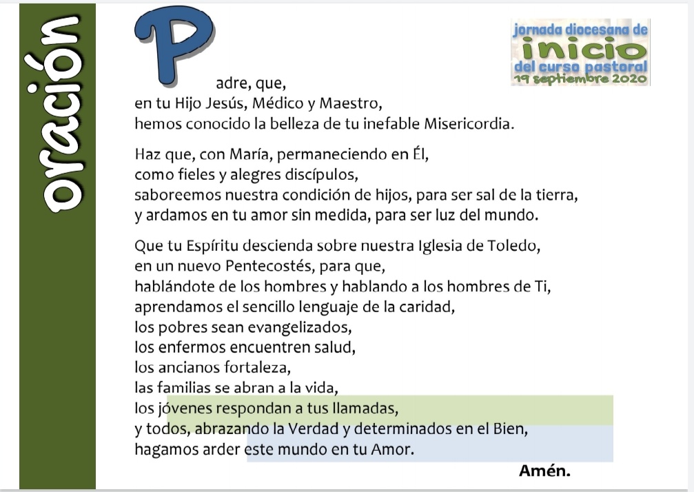 architoledo's tweet photo. Rezamos juntos y unidos la oración del #9ProgramaAnual #SalyLuz en la #JornadaInicio del Curso Pastoral en #ArchiToledo https://t.co/rmF4Dg0PQN