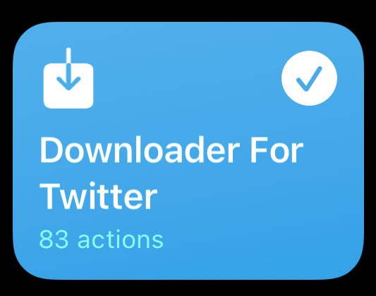 To download a Twitter video , copy the url of the video and run the shortcut ,choose the quality of the video ,and it will download in a few min or Seconds depending on the size 