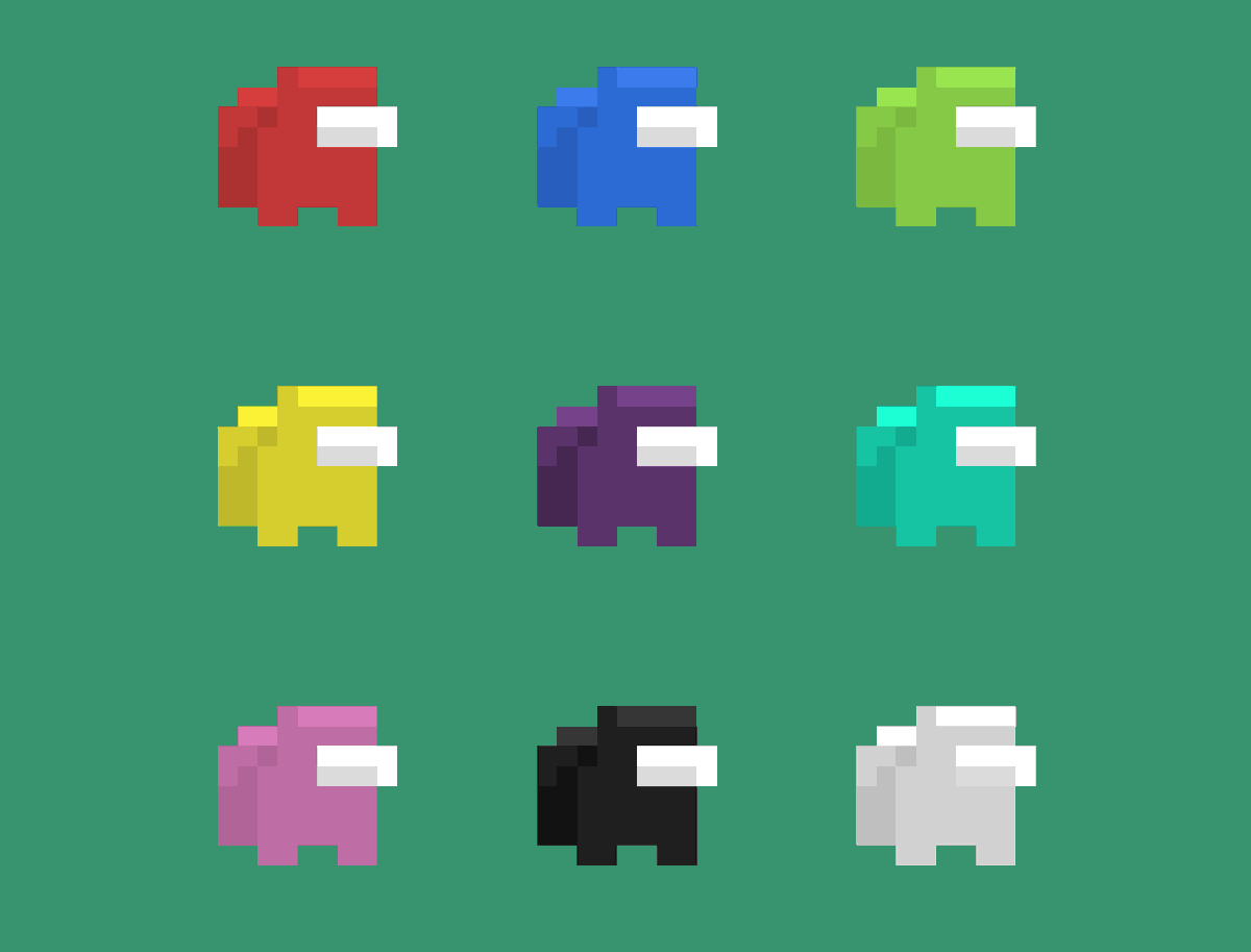 cosmoleeee's tweet photo. a little among us pixel art!
whats your favorite color?
tag your friends what color they would be
#amongus #pixelart #pixelartist #artistsontwitter #whatcolorareyou https://t.co/U4NeWfXiwP