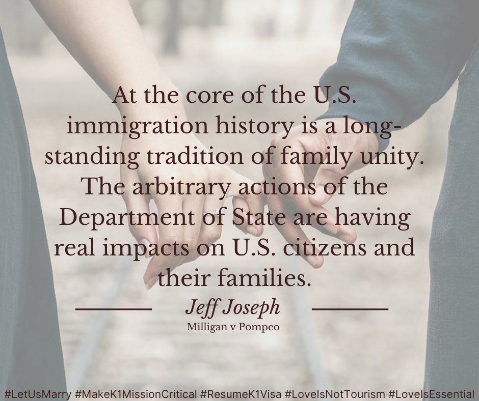 We are demanding justice. We paid the fees. We waited patiently. It's time to #LetUsMarry. 

#ResumeK1Visa #MilliganvPompeo #LoveIsNotTourism <a href="/USEmbassyPH/">U.S. Embassy in the Philippines</a> <a href="/TravelGov/">TravelGov</a> <a href="/StateDept/">Department of State</a> <a href="/MHackman/">Michelle Hackman</a> <a href="/Haleaziz/">Hamed Aleaziz</a> <a href="/DLind/">Dara Lind</a> <a href="/itscaitlinhd/">@itscaitlinhd</a> <a href="/tedhesson/">Ted Hesson</a> <a href="/mariasacchetti/">Maria Sacchetti</a> <a href="/aurabogado/">Aura Bogado</a> <a href="/joseiswriting/">Jose Antonio Vargas</a>