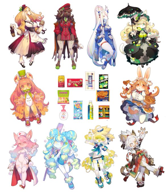 身近にあるものモチーフ①～⑩貯まったのでまとめました。https://t.co/s8sIOwMDty 