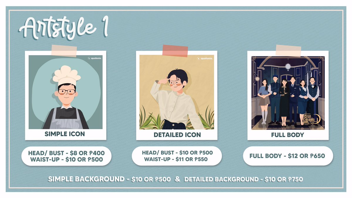 Apollonio26's tweet photo. Open for Commissions✨

DM me or email me at
✉️apollonioo26@gmail.com

Artstyles are stated below.
Infos and other sample works are in the reply section

RTs are very much appreciated 💙

#art #artistontwitter #artph #commissionsopen  #commissions https://t.co/fzSvkpPTro