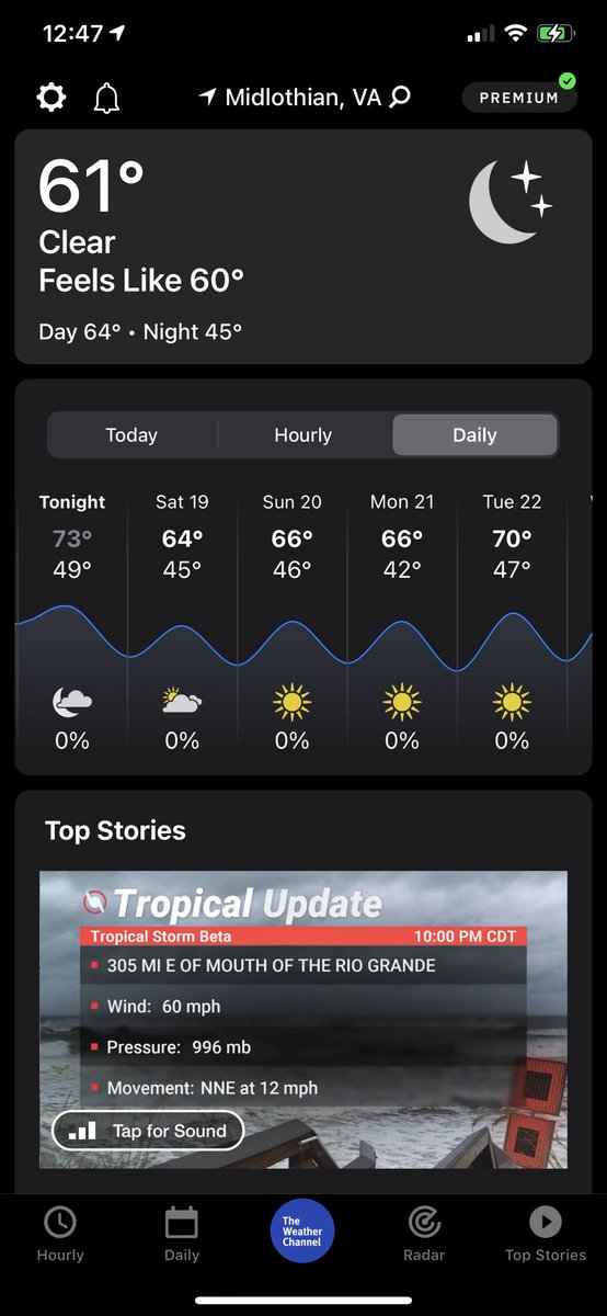 JoshBailey6's tweet photo. Fall weather has officially arrived in Virginia https://t.co/kFp6s7EcpN