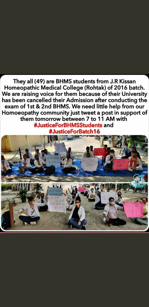 arjavmakwana2's tweet photo. The MODI Goverenment Speaks on Volume On AAYUSH but in reality the situation is very much worst as Students Have to Protest For even the Permission for their College,@shripadynaik Should personally look into It and take immediate action
#justiceforBHMSstudents #JusticeForBatch16 https://t.co/VGpNY3WVrO