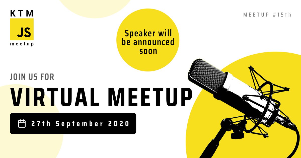 yankexe's tweet image. We are stoked to announce the next iteration of KTM JS meetup!
Speaker will be revealed soon Raising hands
#js #meetup #ktmjs
facebook.com/events/3539807…