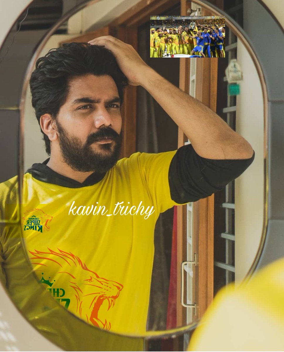 kavin_trichy's tweet photo. My edit 
#Kavin ready for today #csk #whistlepodu🦁💛 #kavinarmy #kavinfans this year hopefully cup ah capture pannurom https://t.co/EvnN7f7OBO