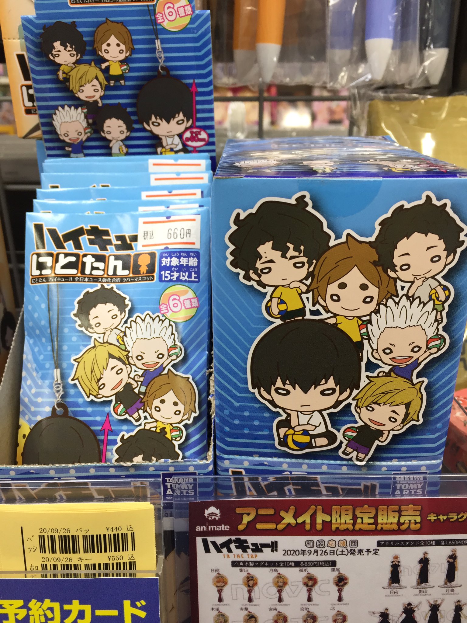 アニメイト所沢 再入荷情報 にとたん ハイキュー 思い出ラバーマスコット にとたん ハイキュー 全日本ユース強化合宿 ラバーマスコット が入荷しましたトコ ハイキュー T Co 2qsamhfocj Twitter