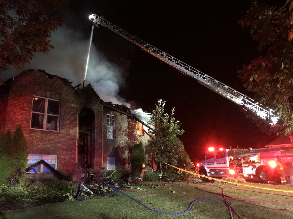 <a href="/GardendaleFD/">Gardendale Fire</a> is on scene of a structure fire in the 2600 block of North Road. North Road is impassible at this time. <a href="/FultondaleFire/">Fultondale Fire & Rescue</a> has been requested for additional manpower.