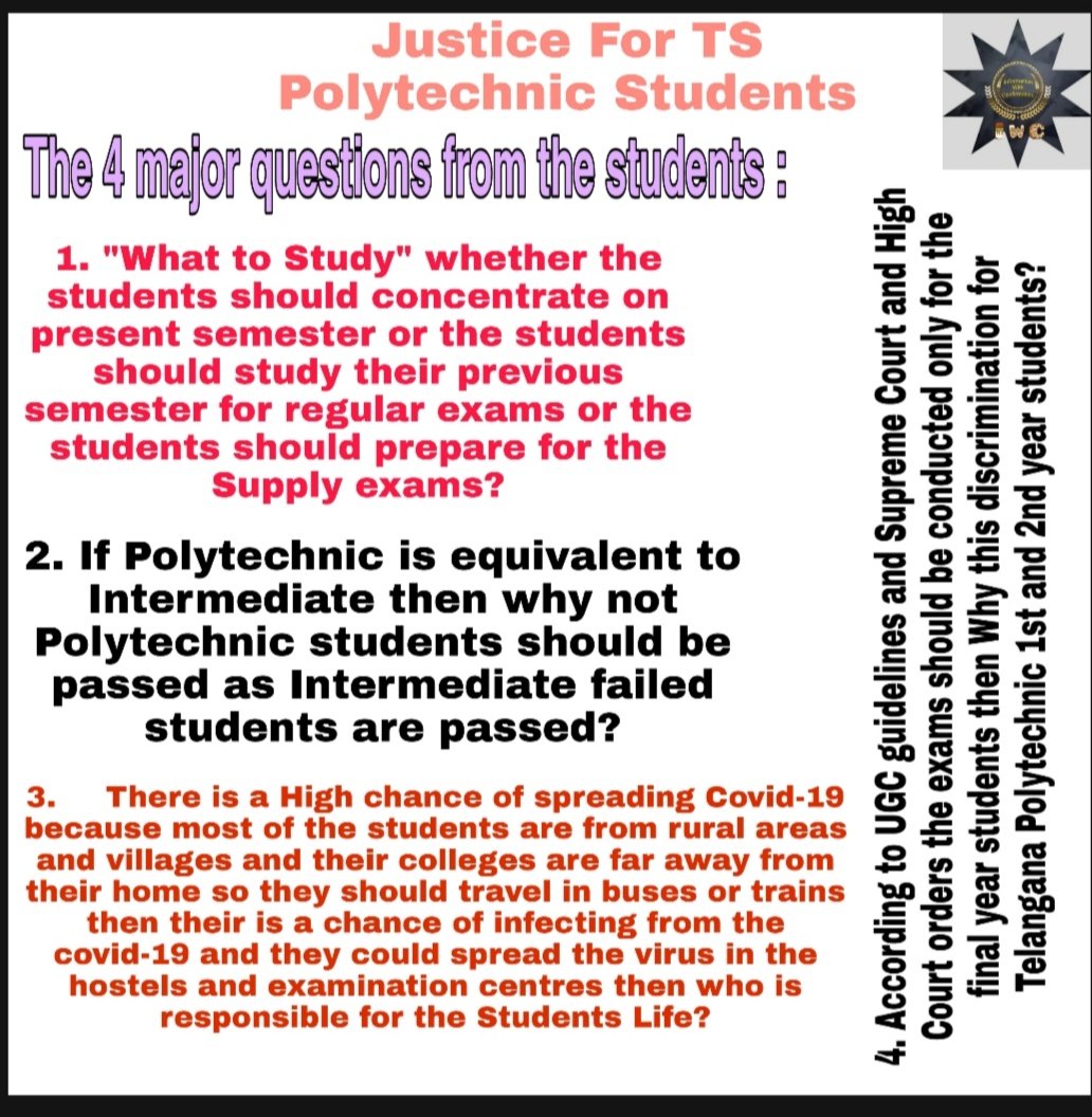 Kamalprabhas123's tweet photo. #PromoteTSPolytechnicStudents this is not fair to conduct exams in this pandemic time students are facing problems in transportation there are no buses in the city https://t.co/mIsQh5R8bZ