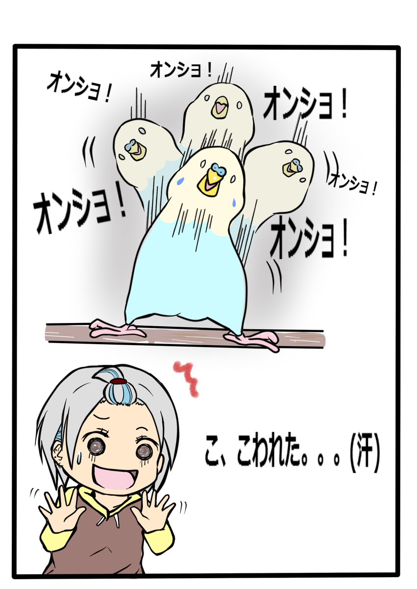 ハッシュタグ インコイラスト