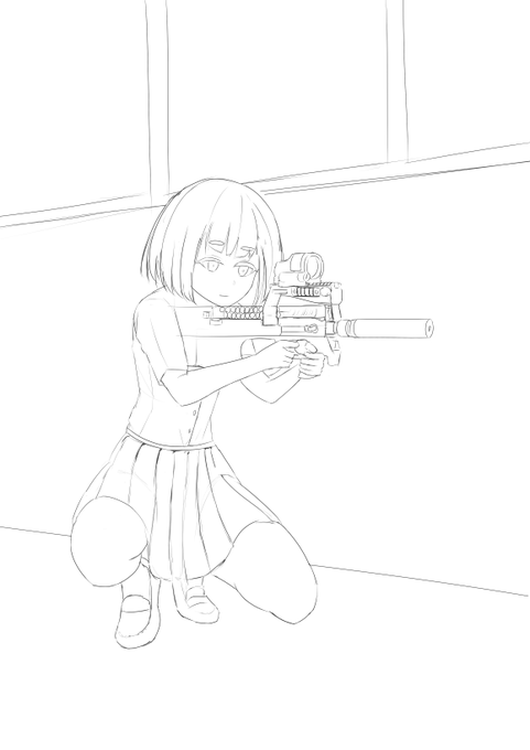 バストアップ掛けなさ過ぎて全身絵に逃げるのやめたい。やめるか 