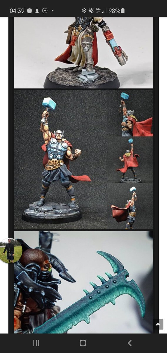 Rather pleased to see my Thor appear on @Two_Thin_Coats painting academy website my first mini done with a wet pallete #twothincoats #duncanrhodespaintingacademy