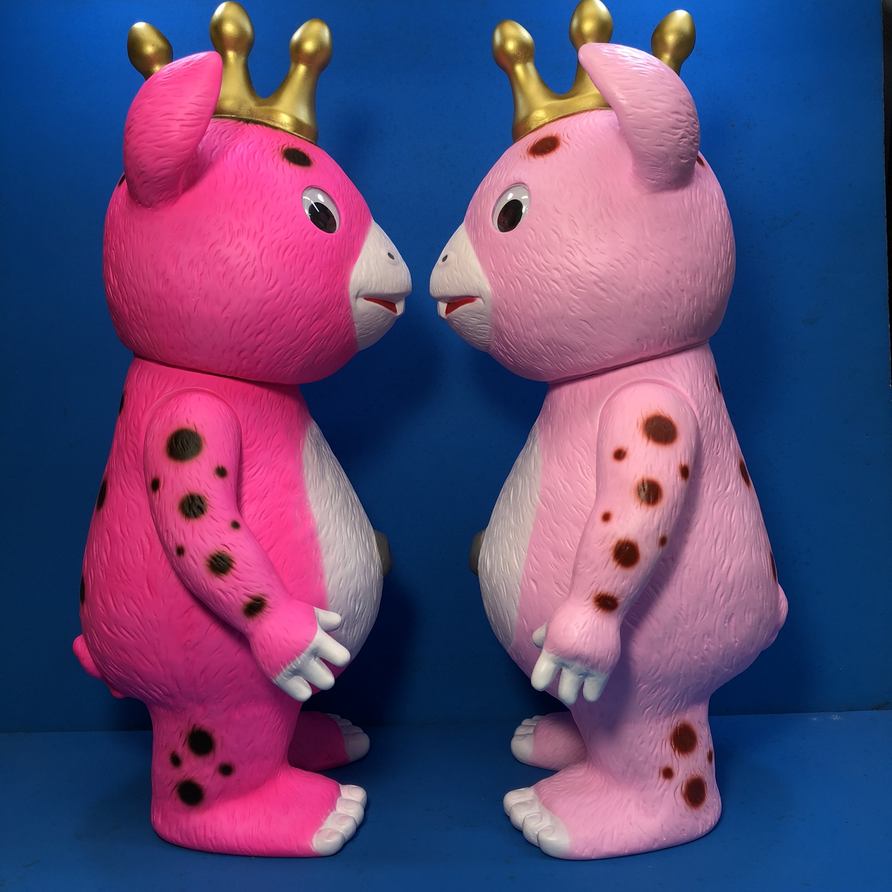 イヌクマ★快獣ブースカ★ジャイアントサイズ【水色】イヌクマパパさん色紙付き イヌクマ☆快獣ブースカ☆ジャイアントサイズ【水色