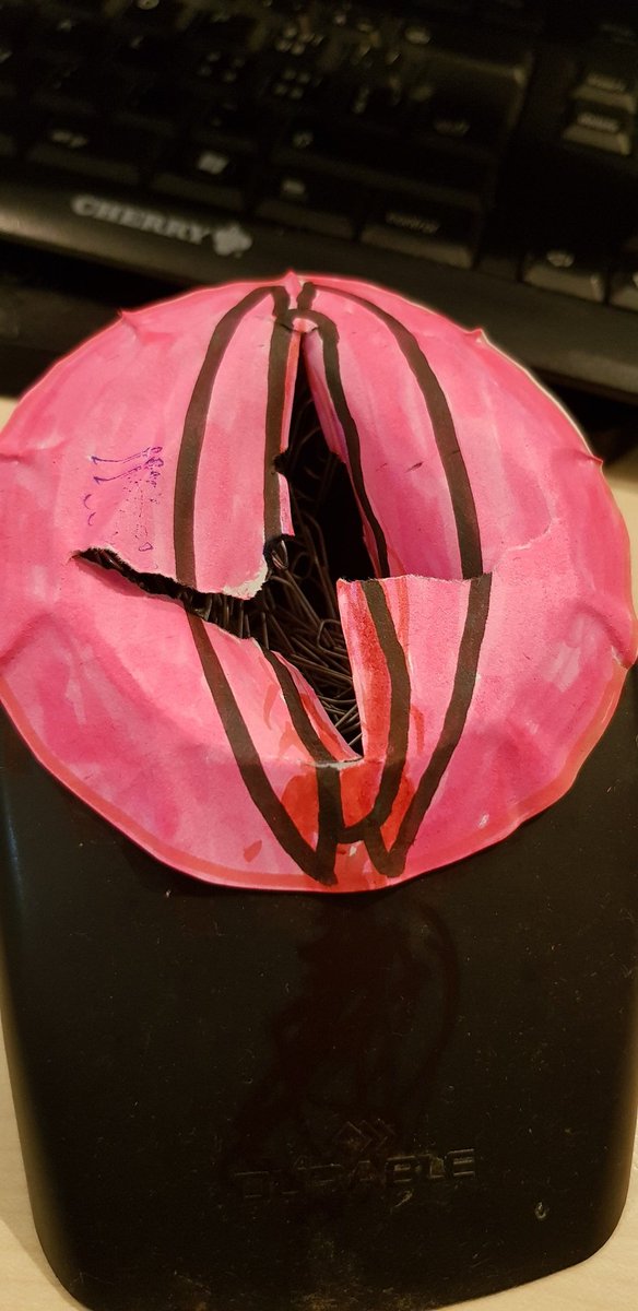 when you come in to work and the paper clip thingy has become a vagina