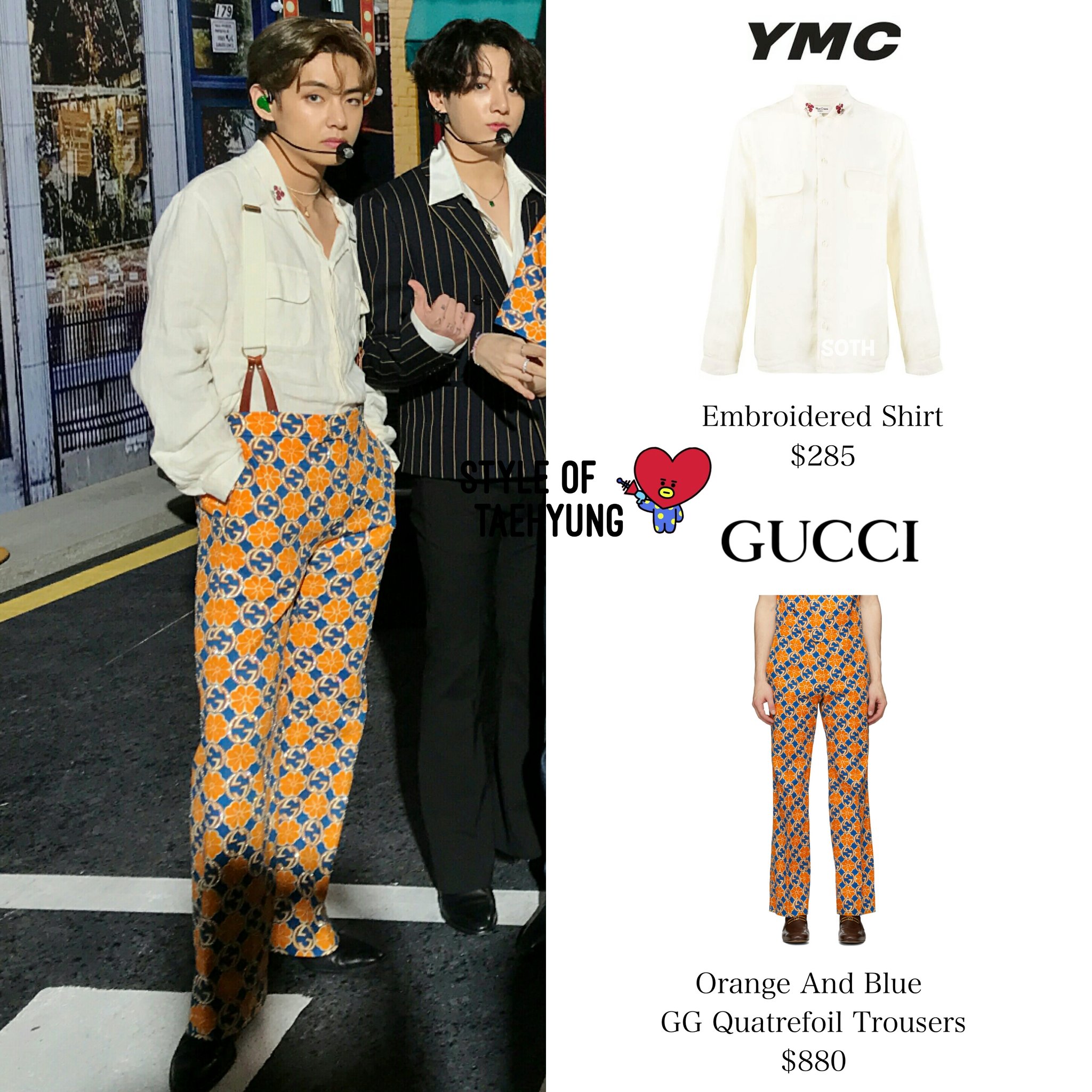 Taehyung gucci shirt new arrivals