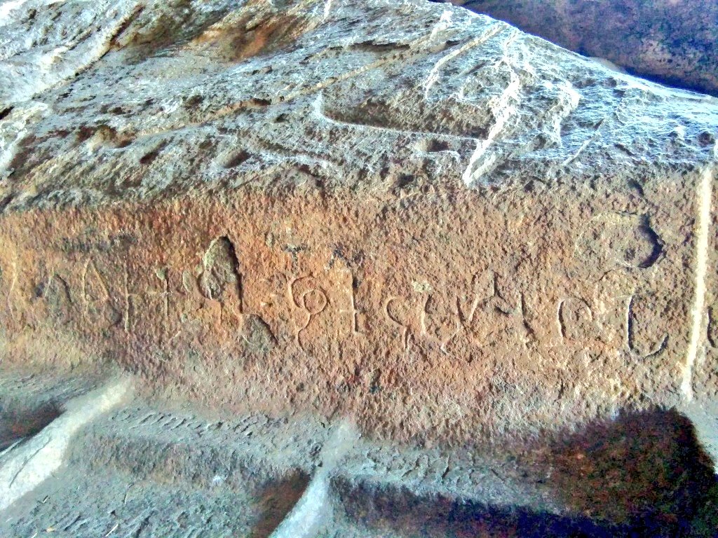 Ancient Tamil brahmi inscription ,Thiruparankundram, Madurai (3rd century BCE)

The inscription begins with 'ilakutumpikan' who is a house holder  from SriLanka donated the Jain beds for monks

The oldest mention of Tamil name for the srilankan island 'ilam' is also found here.