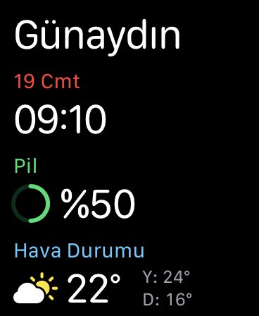 KahramanUgurlu's tweet image. New #WatchOS7 morning face!☀️
