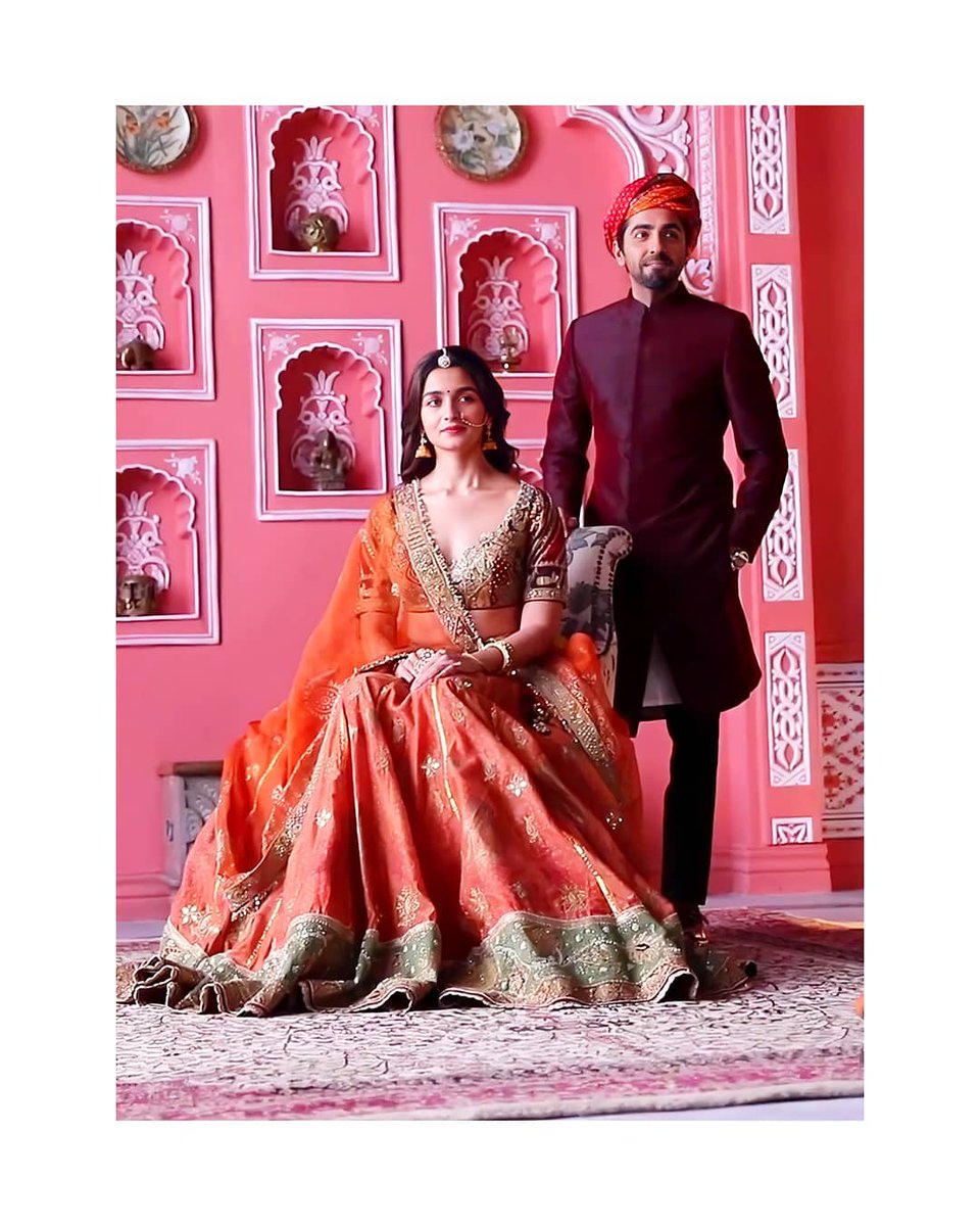 harshikaa08's tweet photo. Rajasthani  look ❤ @aliaa08  @ayushmannk https://t.co/AzZCUVaM3J