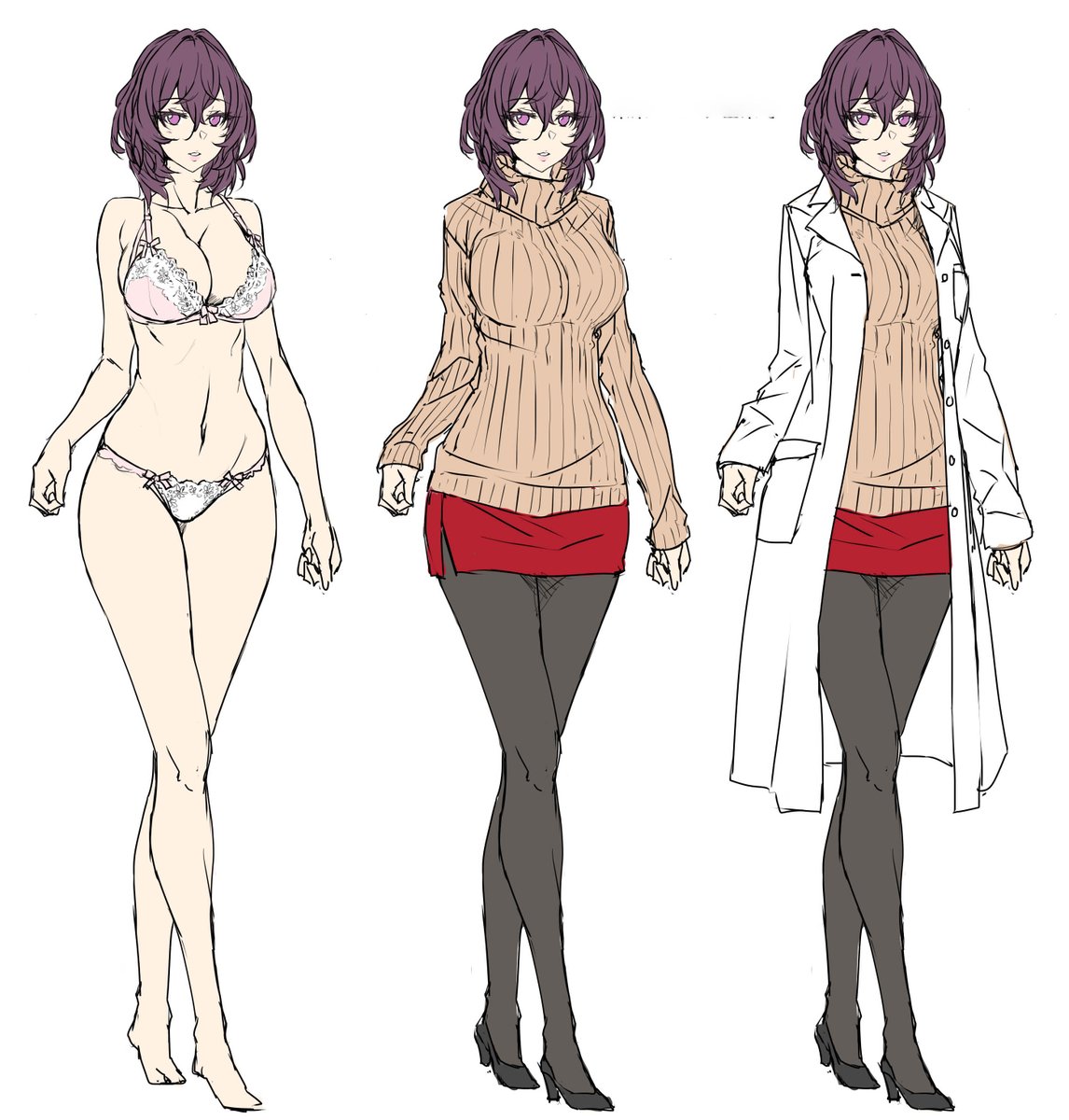 そしてこちらはキャラ制作時の決定ラフ・・・らしいですよ？ ＃マジエク