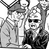 ive said it before ill say it again. eitoku and furuyas grandfather are best friends now. look at that little furuya patented smile. sawamura grin. best friends.