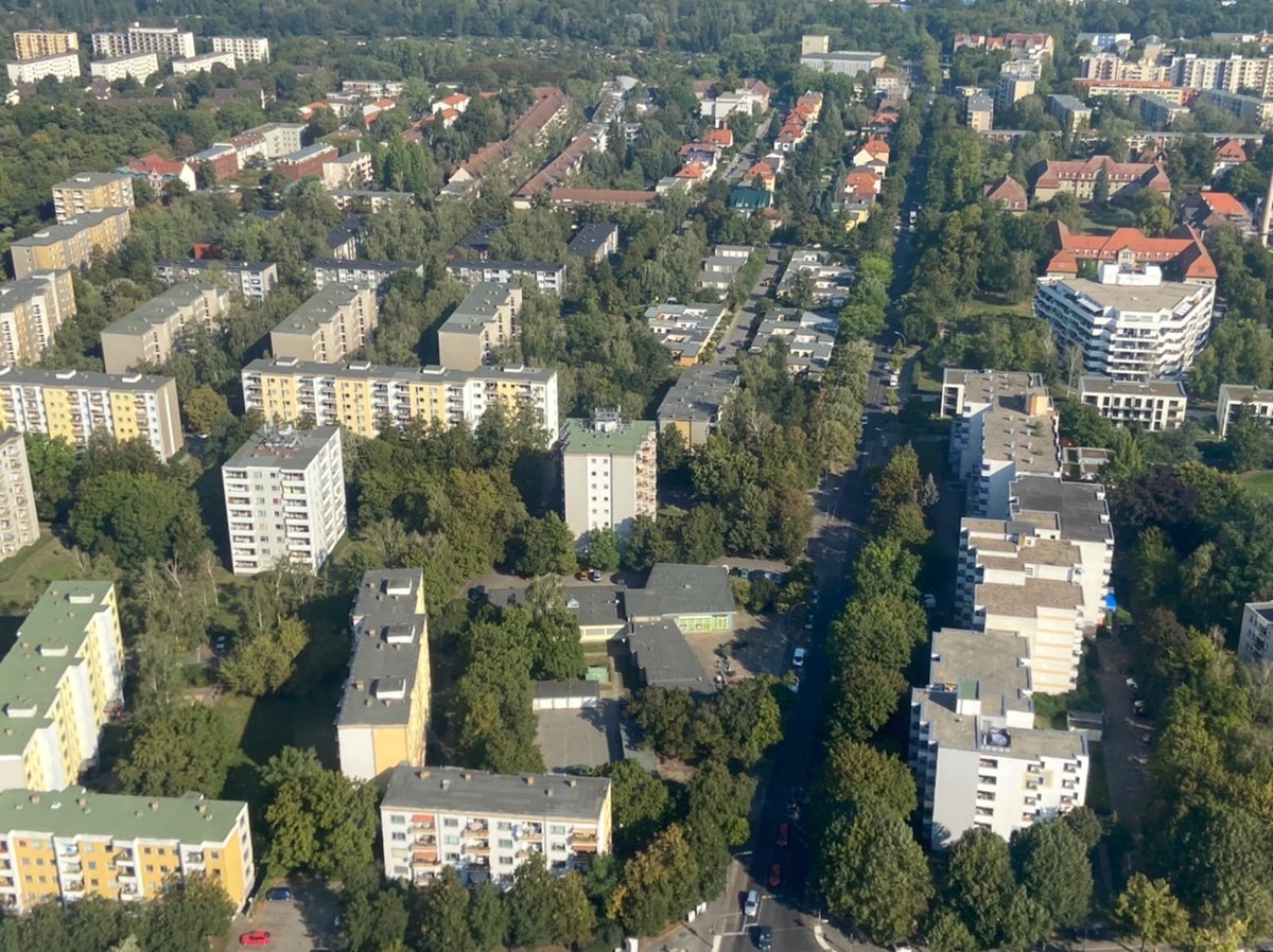 TociZS's tweet image. #Berlin has an urban airport and when you fly in and out you can see the #urbanpatterns from the air. Wide streets, buildings in urban patches of the immense primeval forest that once stretched across the European plains. #urbanmorphology #urbanform
